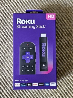 Roku Streaming Stick HD 2025 - HD Roku Streaming Device for TV with Voice Remote